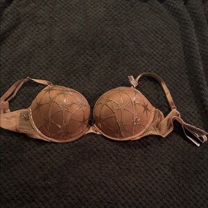 Victoria's Secret Brown Star Pattern Bra
